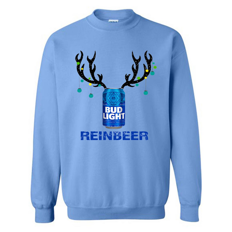 Bud Light Reinbeer Funny Beer Reindeer Christmas Sweatshirt - Sweatshirt