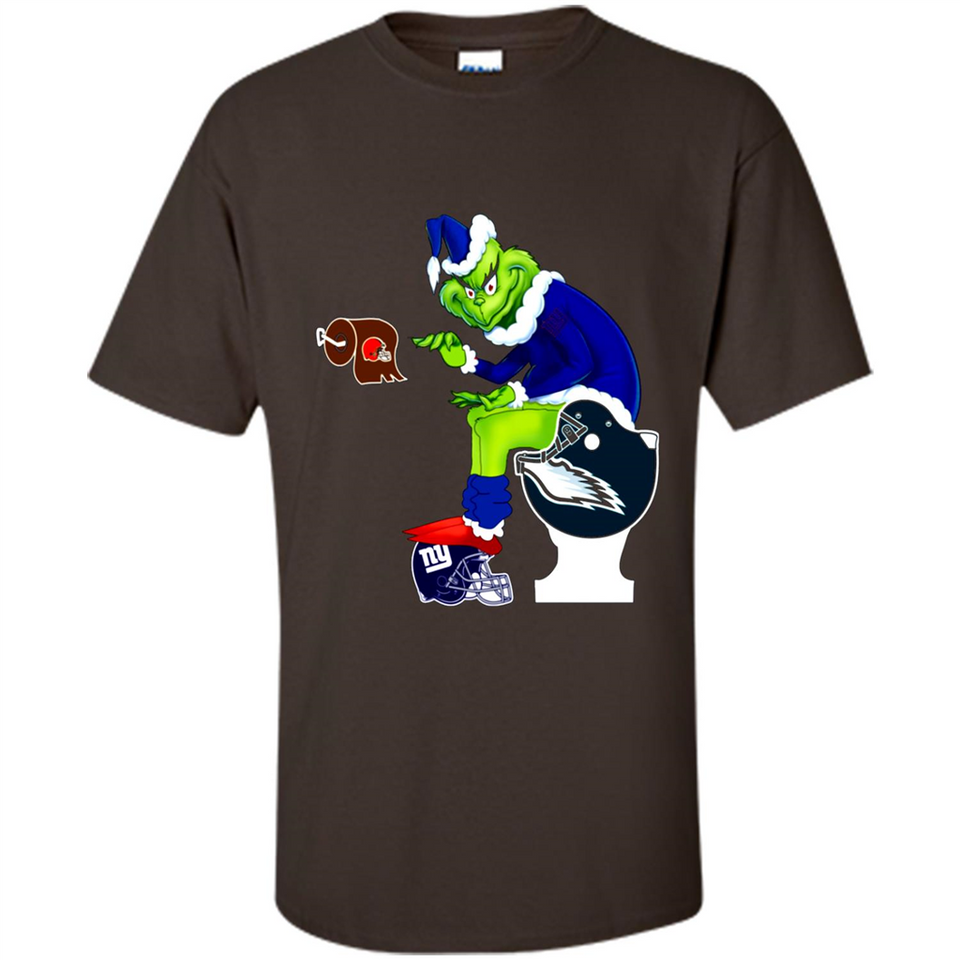 New York Giants Toilet Grinch Santa Claus Football Fan PINGPONG