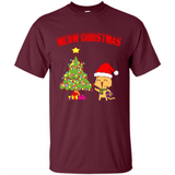 Meow merry christmas- cat and pine merry christmas - Shirt
