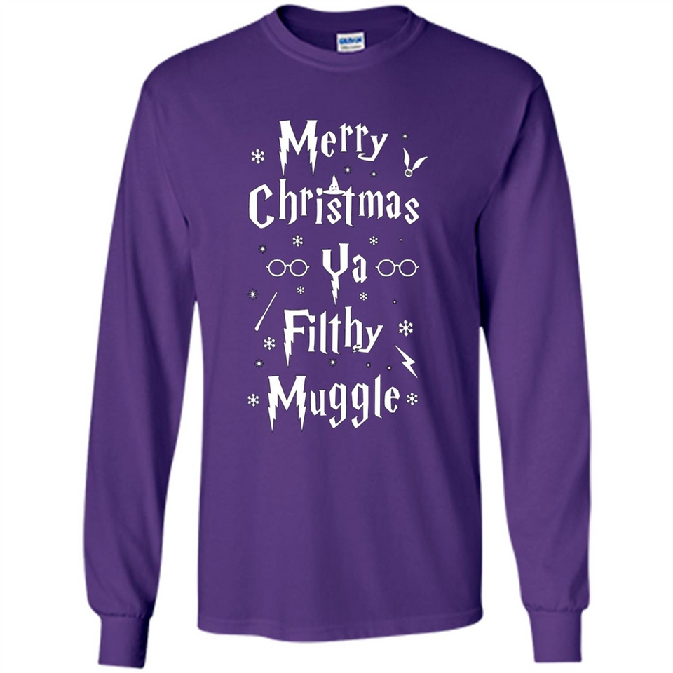 Merry Christmas Ya Filthy Muggle Christmas Sweatshirt PINGPONG