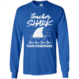 Teacher Shark Doo Doo Doo Your Homework Shirt Ladies' Boyfriend