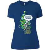 Christmas Tree Cat Long Sleeve Christmas Shirt for Cat Lover - Ladies' Boyfriend T-Shirt