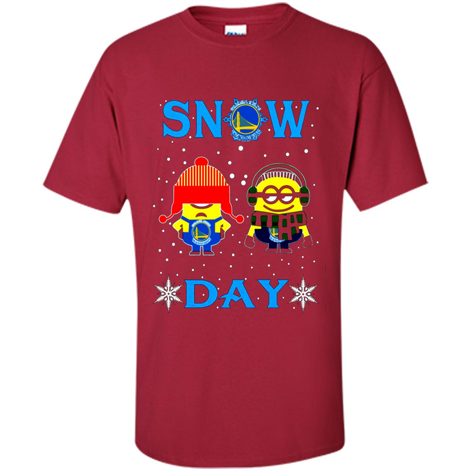 Snow Day Shirt For Golden State Warriors Vs Minion Fans pingpong
