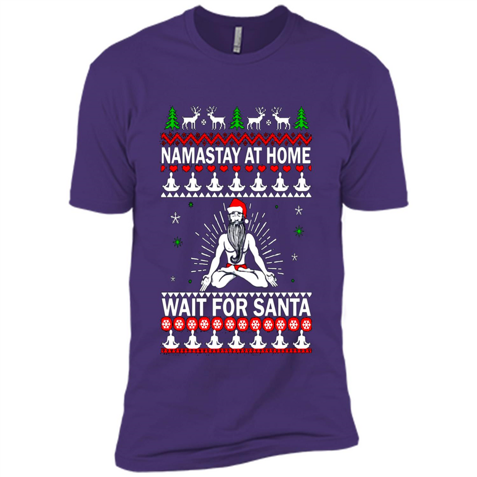 Namastay at home and wait for Santa Christmas sweatshirt PINGPONG