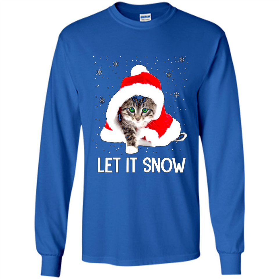 Let It Snow Cat Christmas sweater PINGPONG