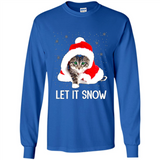 Let It Snow Cat Christmas sweater PINGPONG