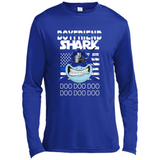 Police boyfriend Shark Blue Line Tee
