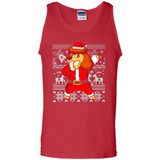 Dabbing Poodle Santa Christmas Holiday Sweatshirt - Tank Top