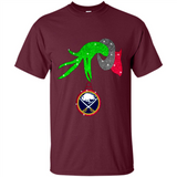 GRINCH HAND HOLDING BUFFALO SABRES GLITTER CHRISTMAS PINGPONG