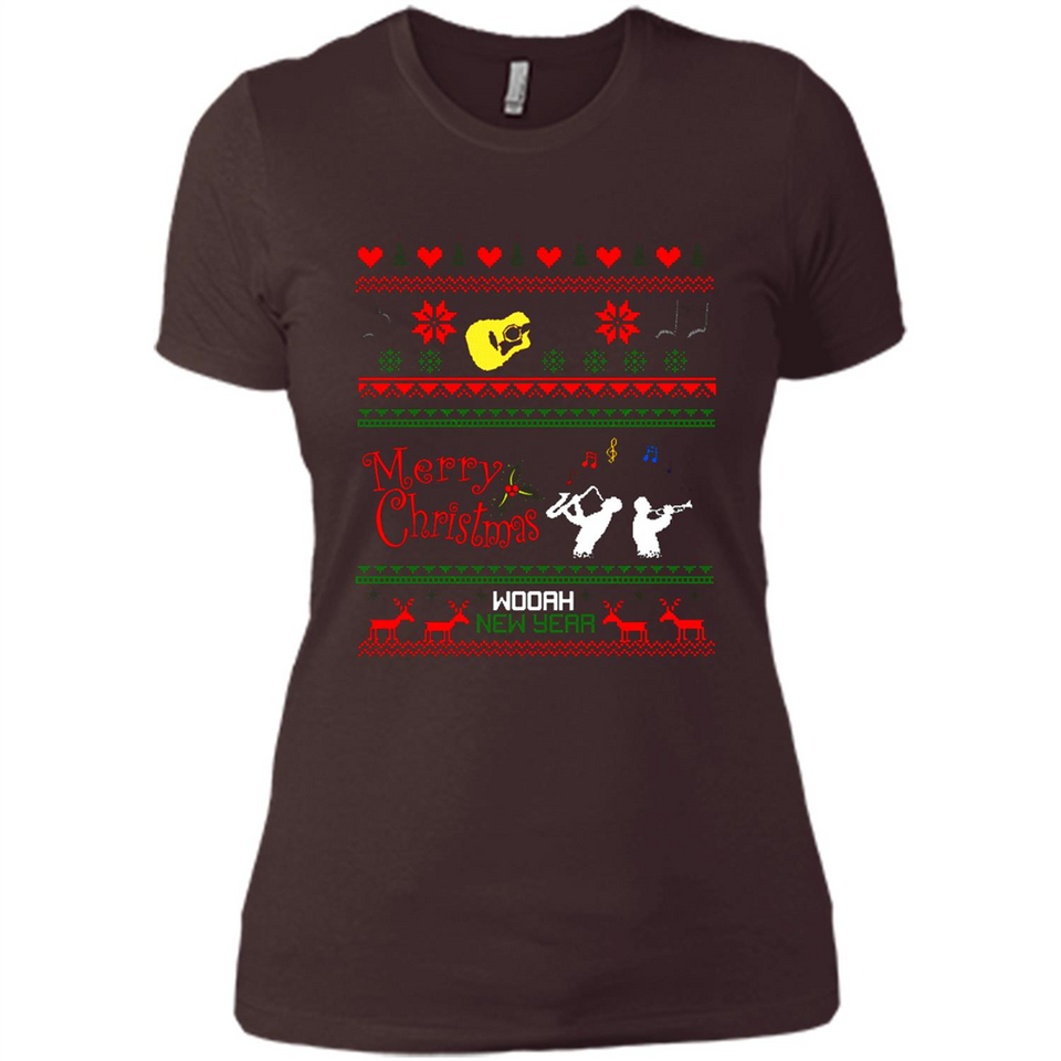 Music Ugly Christmas SweatShirt - Ladies' Boyfriend T-Shirt