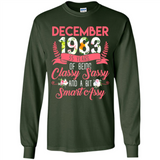 December 1983 35 Years Of Being Classy Sassy - Long Sleeve T-Shirt