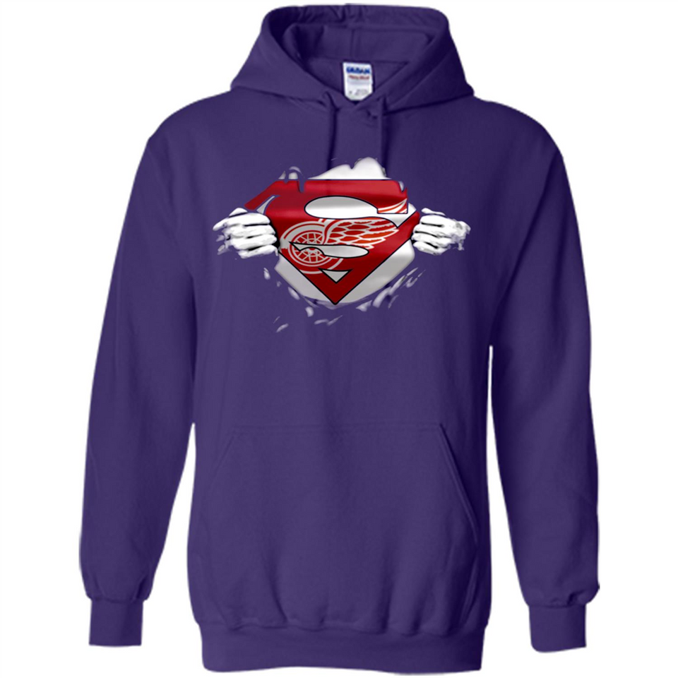 Detroit Red Wings And Superman Fans - Hoodie