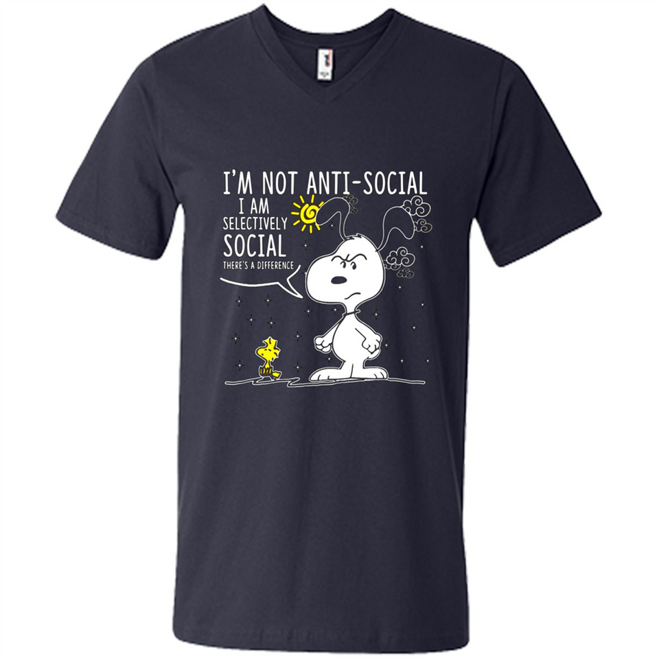 Snoopy I'm Not Anti-Social I Am Selectively Social