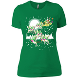 Hummingbird Santa Sleigh - Ladies' Boyfriend T-Shirt