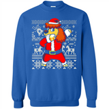 Dabbing Poodle Santa Christmas Holiday Sweatshirt - Sweatshirt