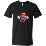 Carolina Hurricanes And Superman Fans - Men's V-Neck