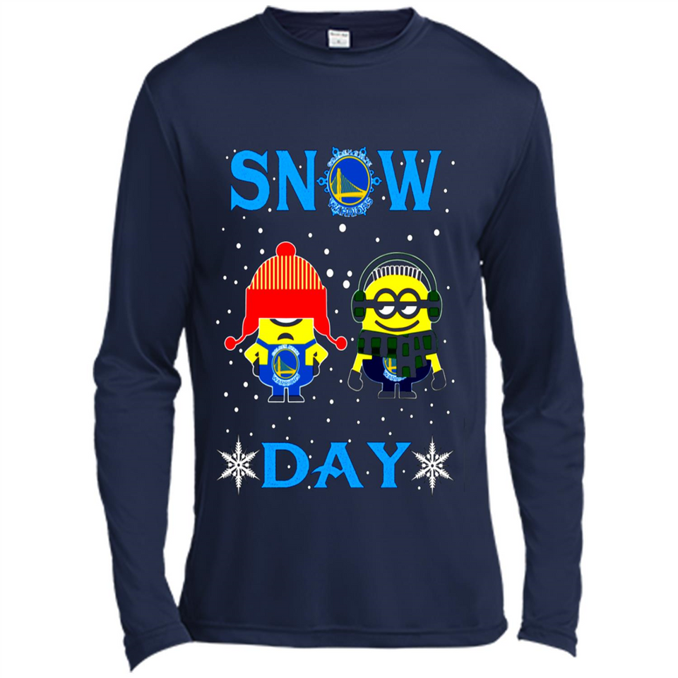Snow Day Shirt For Golden State Warriors Vs Minion Fans pingpong