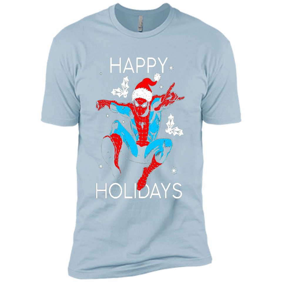 Marvel Spider Man Happy Holidays Santa Christmas Mug PINGPONG - Premium Short Sleeve T-Shirt