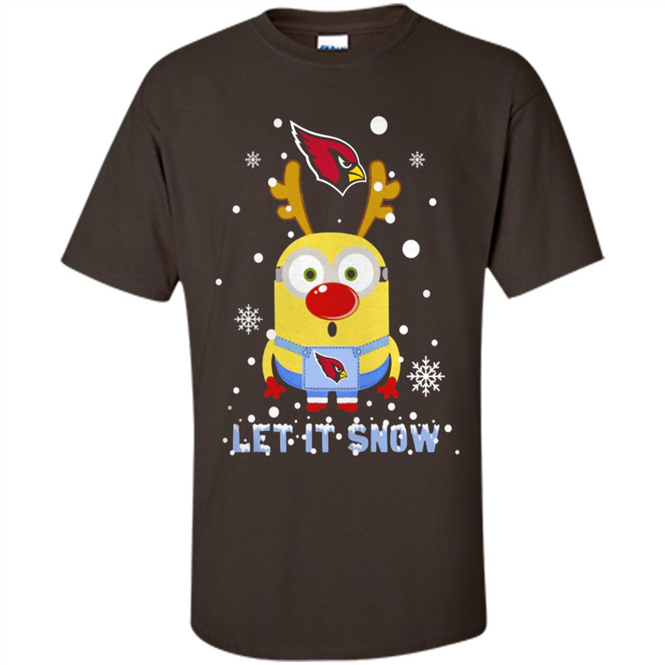 Minion Arizona Cardinals Ugly Christmas Sweater Let it Snow - Shirt