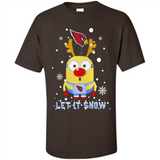 Minion Arizona Cardinals Ugly Christmas Sweater Let it Snow - Shirt