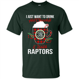I Just Want To Drink Hot Chocolate & Watch Toronto Raptors Ugly Christmas Sweater PINGPONG
