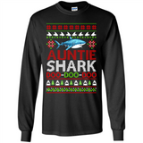 Auntie shark Doo Doo Doo Christmas - Long Sleeve T-Shirt