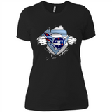 Tennessee Titans And Superman Fans - Ladies' Boyfriend T-Shirt