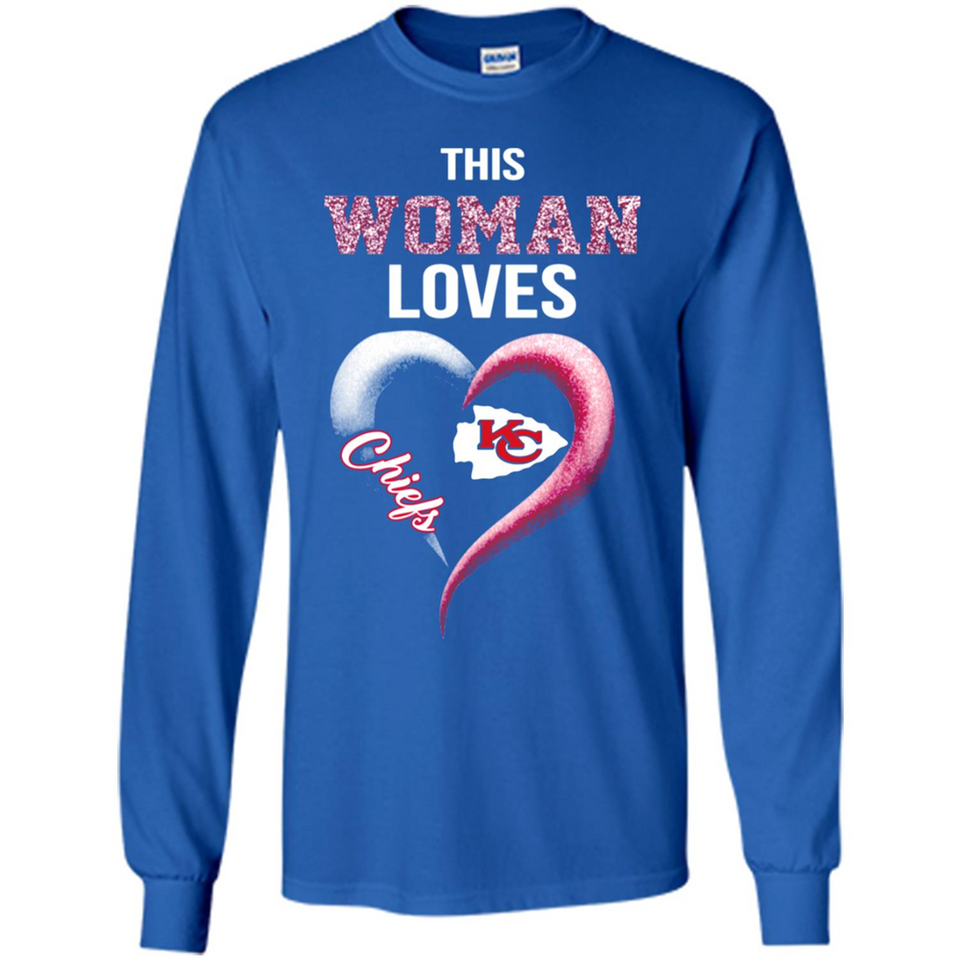 This Woman love Chiefs NFL football team - Long Sleeve T-Shirt