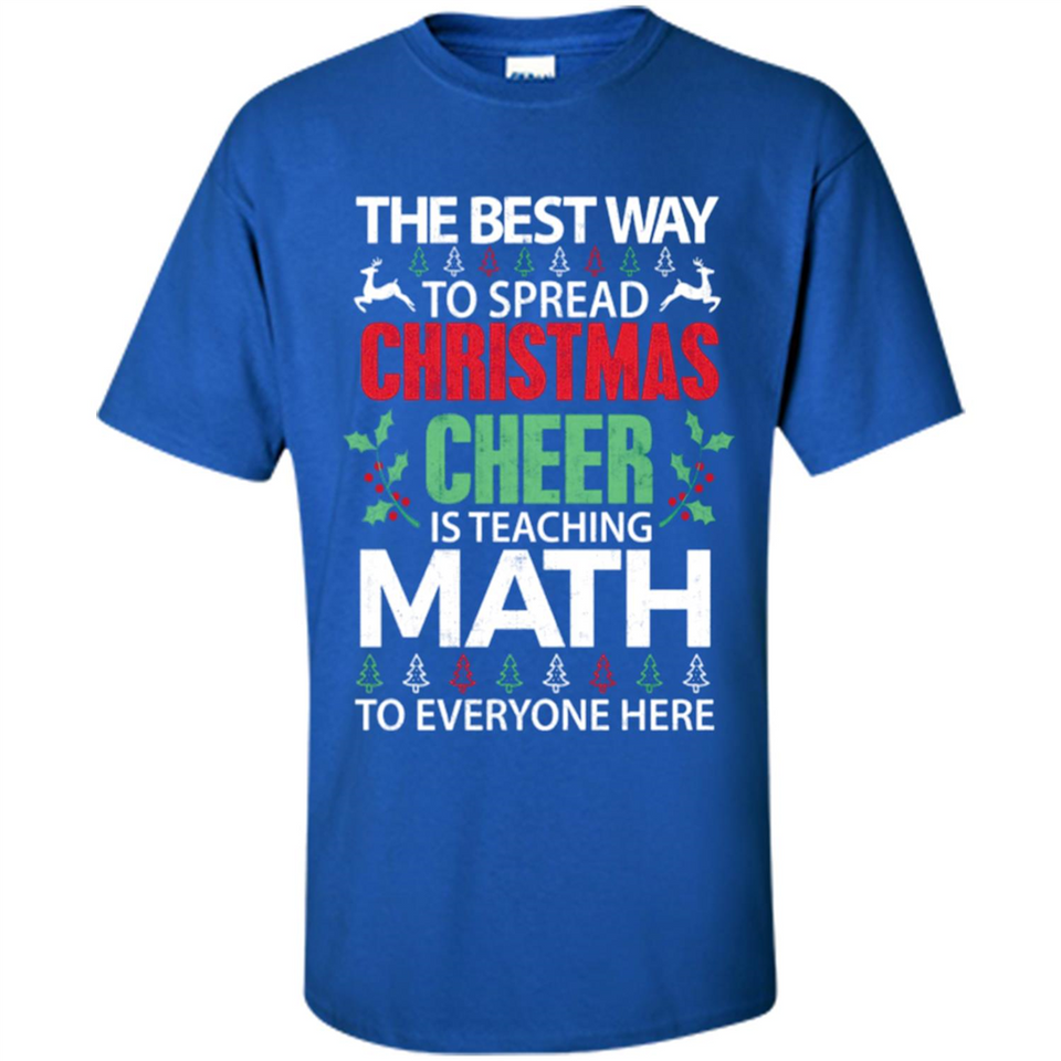 Math Teacher Christmas Shirt Christmas Cheer - Shirt