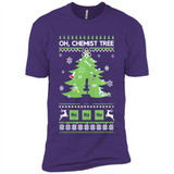 Oh Chemist Tree Ugly Christmas Sweater - Premium Short Sleeve T-Shirt