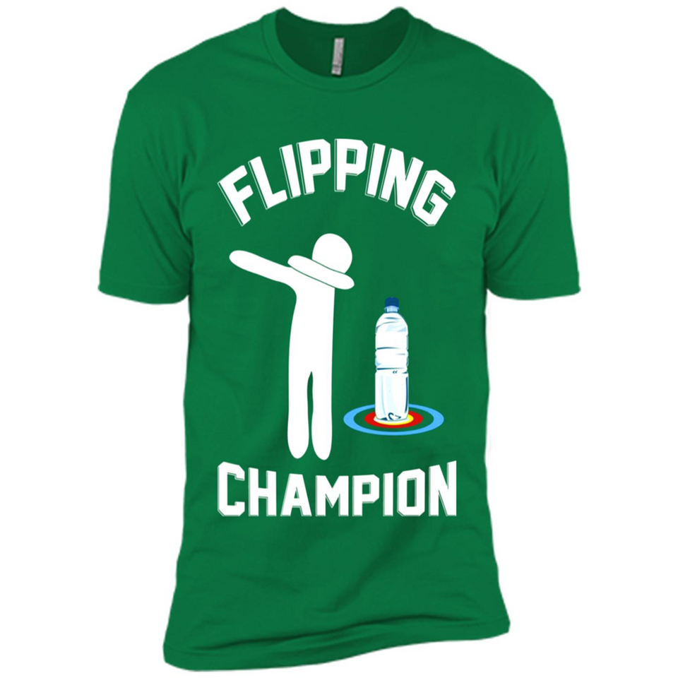 Water Bottle Flipping Tshirt Dabbing Flipping Champion - Premium Short Sleeve T-Shirt