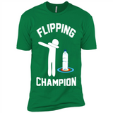 Water Bottle Flipping Tshirt Dabbing Flipping Champion - Premium Short Sleeve T-Shirt