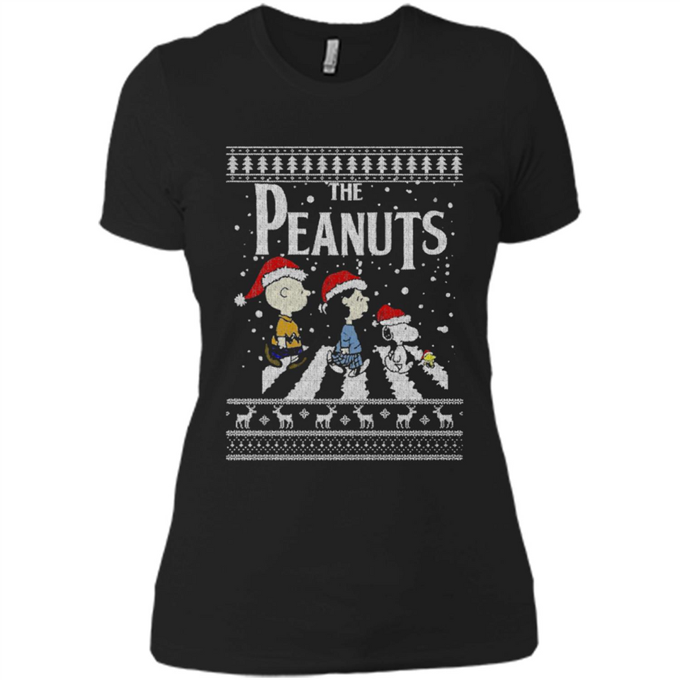 Snoopy Peanuts Ugly Christmas - Ladies' Boyfriend T-Shirt