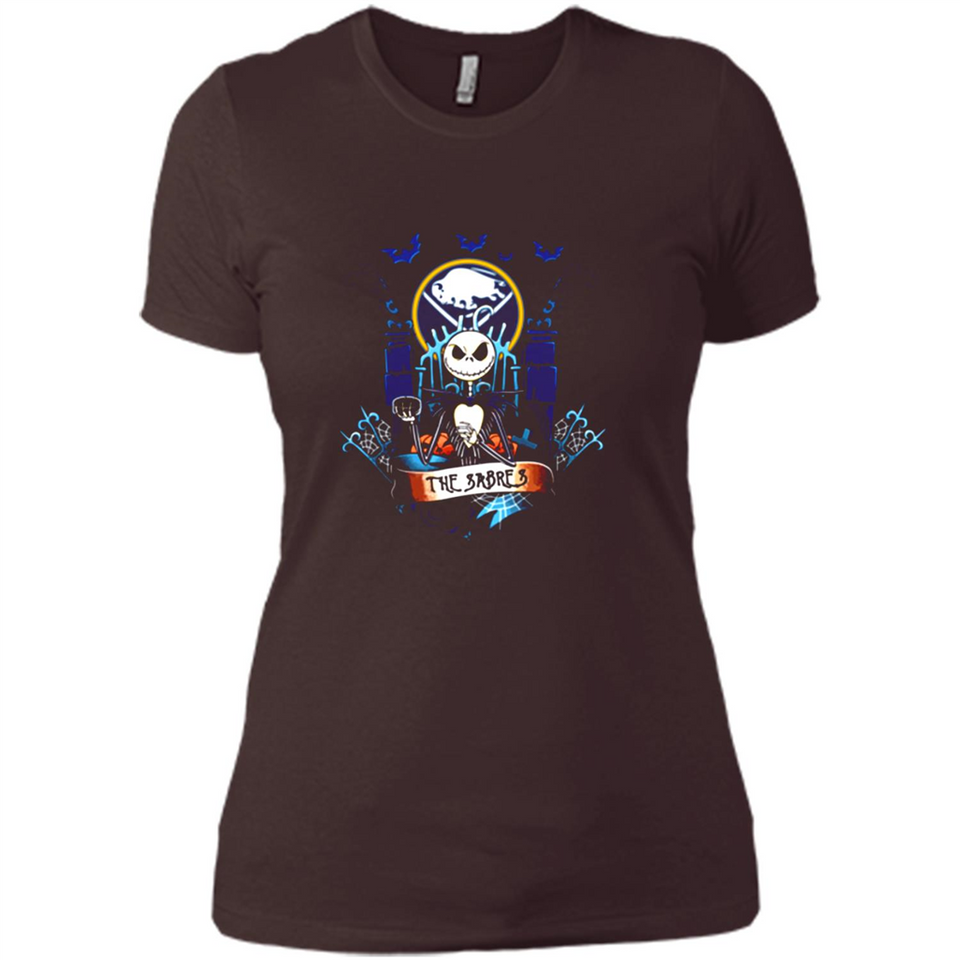 Buffalo Sabres Halloween The Nightmare Before Christmas - Ladies' Boyfriend T-Shirt