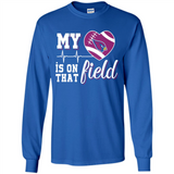 Arizona Cardinals Football My Heart is on that Field - Long Sleeve T-Shirt