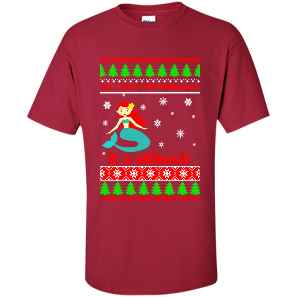 All I Want For Christmas Is A Mermaid ugly PINGPONG