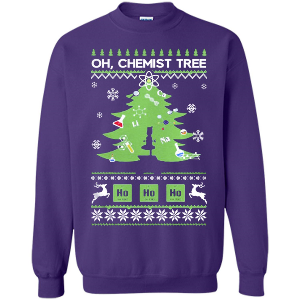 Oh Chemist Tree Ugly Christmas Sweater - Sweatshirt