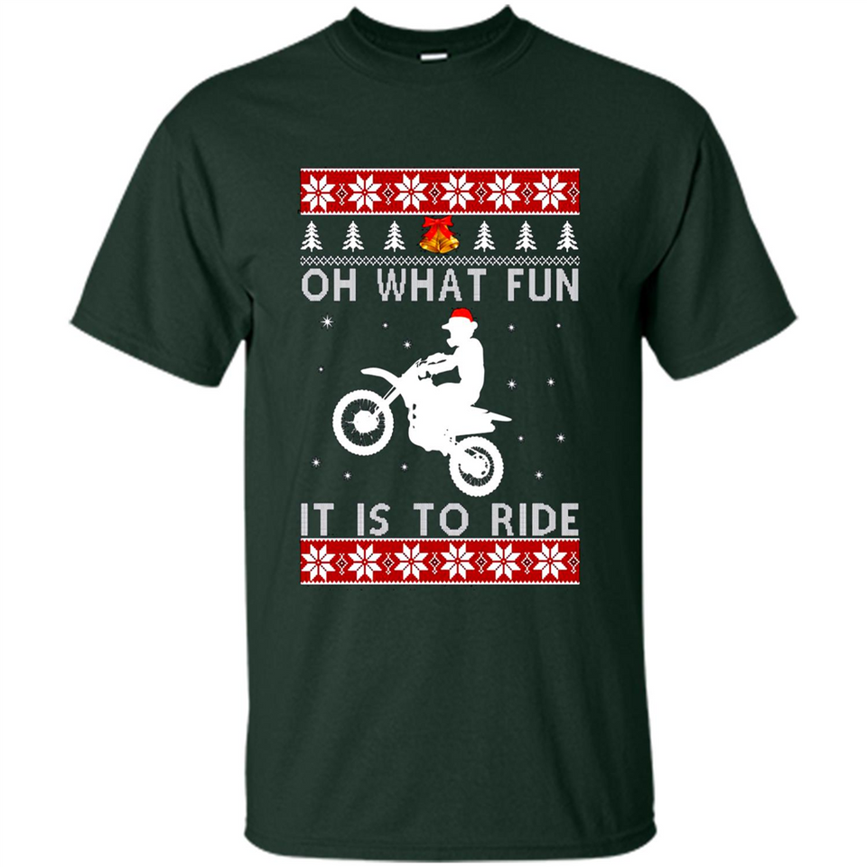 Motocross oh what fun it is to ride Christmas sweater PINGPONG