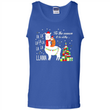 Llama Tis the season to be slothy Christmas sweatshirt PINGPONG - Tank Top
