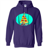 Funny Pizza Ugly Christmas Sweater Xmas Pizza Tree - Hoodie