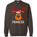 Prancer Reindeer Santa Claus Funny Xmas Holiday T-Shirt - Sweatshirt