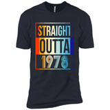 Retro Straight Outta 1978 40 Years Old - Premium Short Sleeve T-Shirt