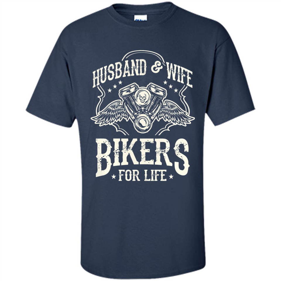 Husband & Wife Biker For Life Couple