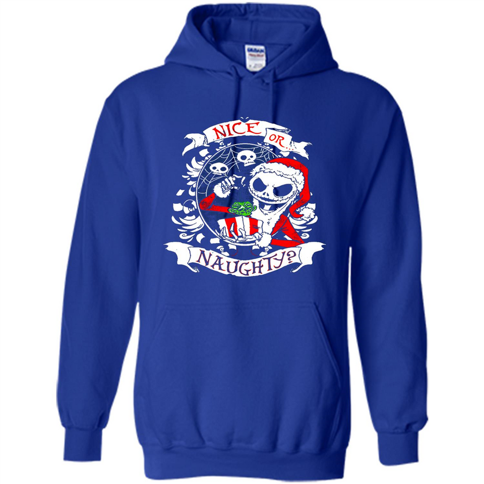 Christmas Shirt, Santa Nice Or Naughty Xmas - Hoodie