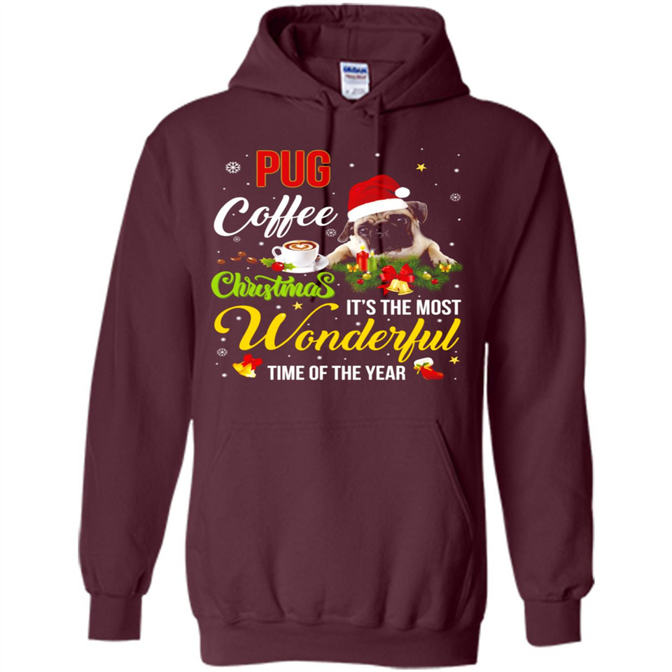 Pug Coffee Wonderful Christmas