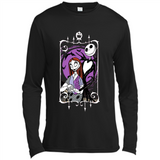 Disney Nightmare Before Christmas Jack And Sally T-Shirt - Canvas Long Sleeve T-Shirt