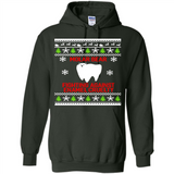 Molar bear fighting against enamel cruelty Christmas - Hoodie