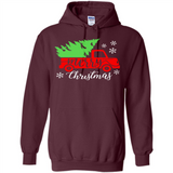 Vintage Christmas Classic Truck T-Shirt with Snow and Tree