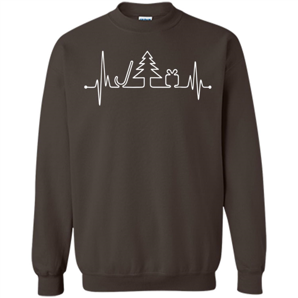 Heartbeat Christmas Tree T-shirt Funny Xmas Costume