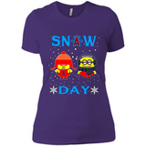 Snow Day Shirt For Los Angeles Angels Vs Minion Fans pingpong